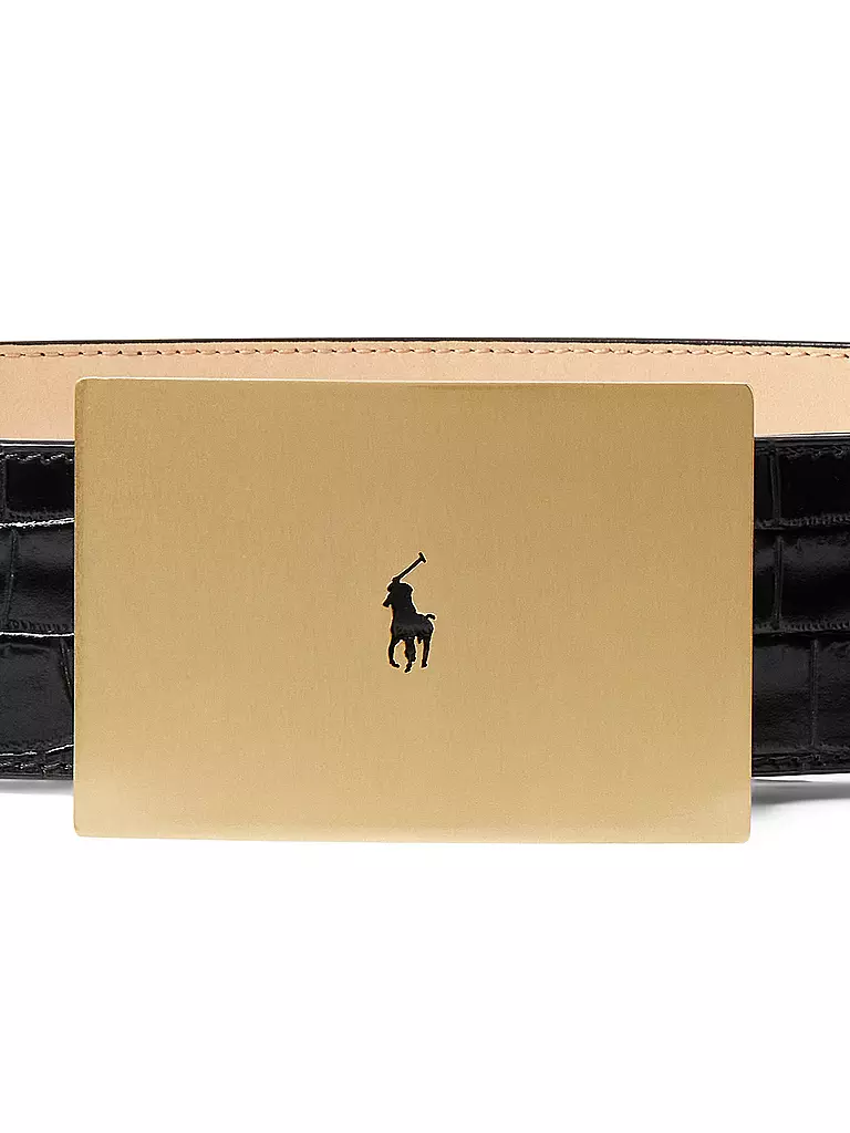 POLO RALPH LAUREN Ledergürtel  schwarz