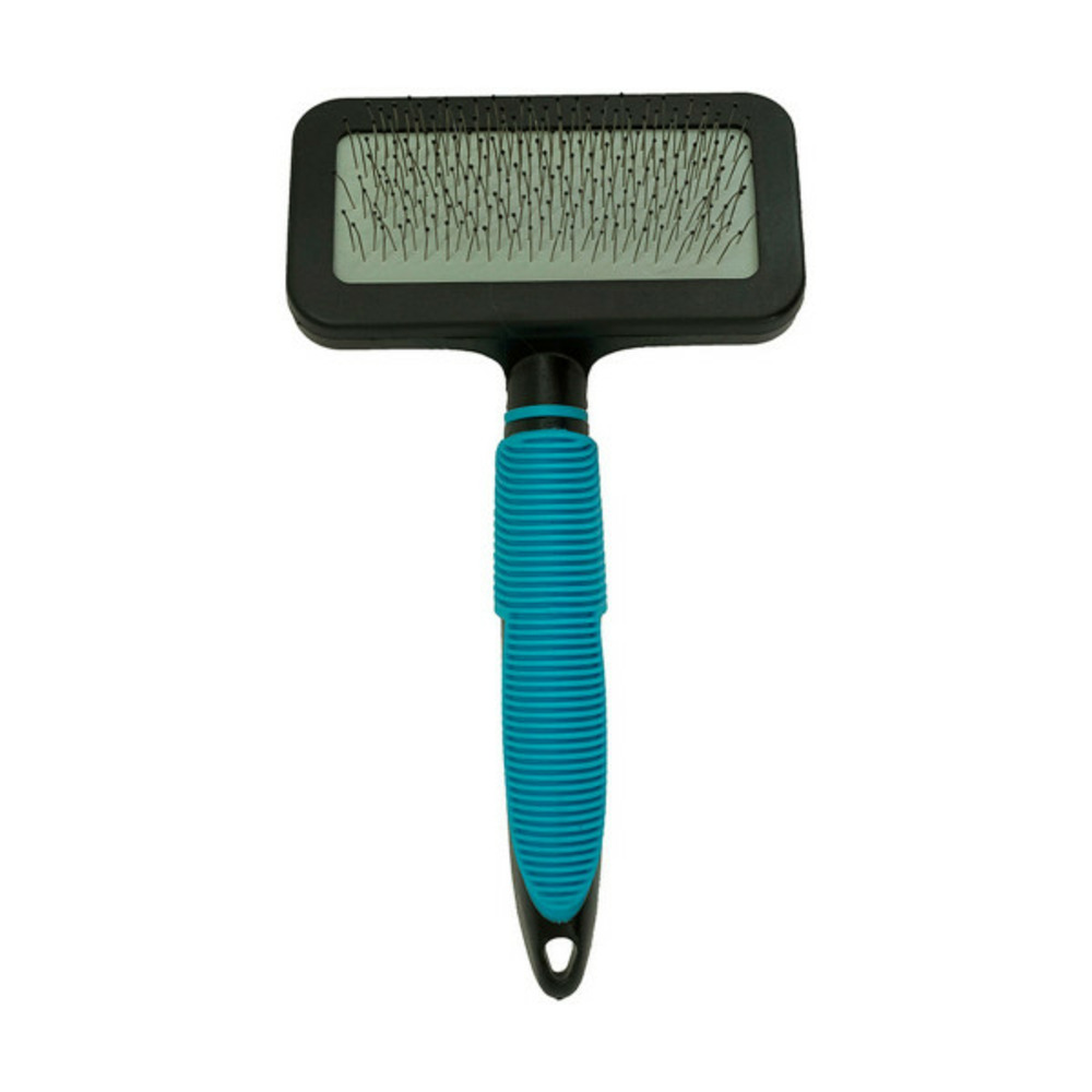 Brosse pour chiens bleu
