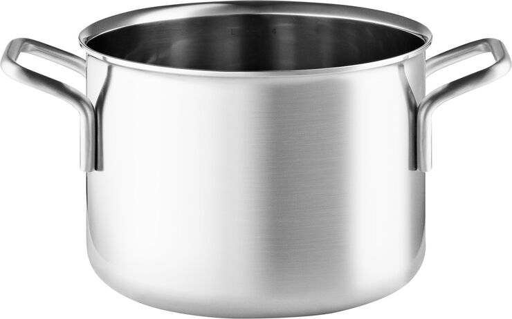Eva Trio Multi gryde 4,8 l. m. indvendig literangivelse Sølv