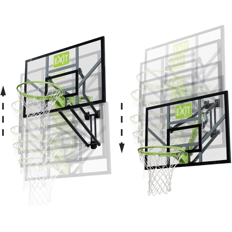EXIT Galaxy Basketballkorb zur Wandmontage - grünschwarz