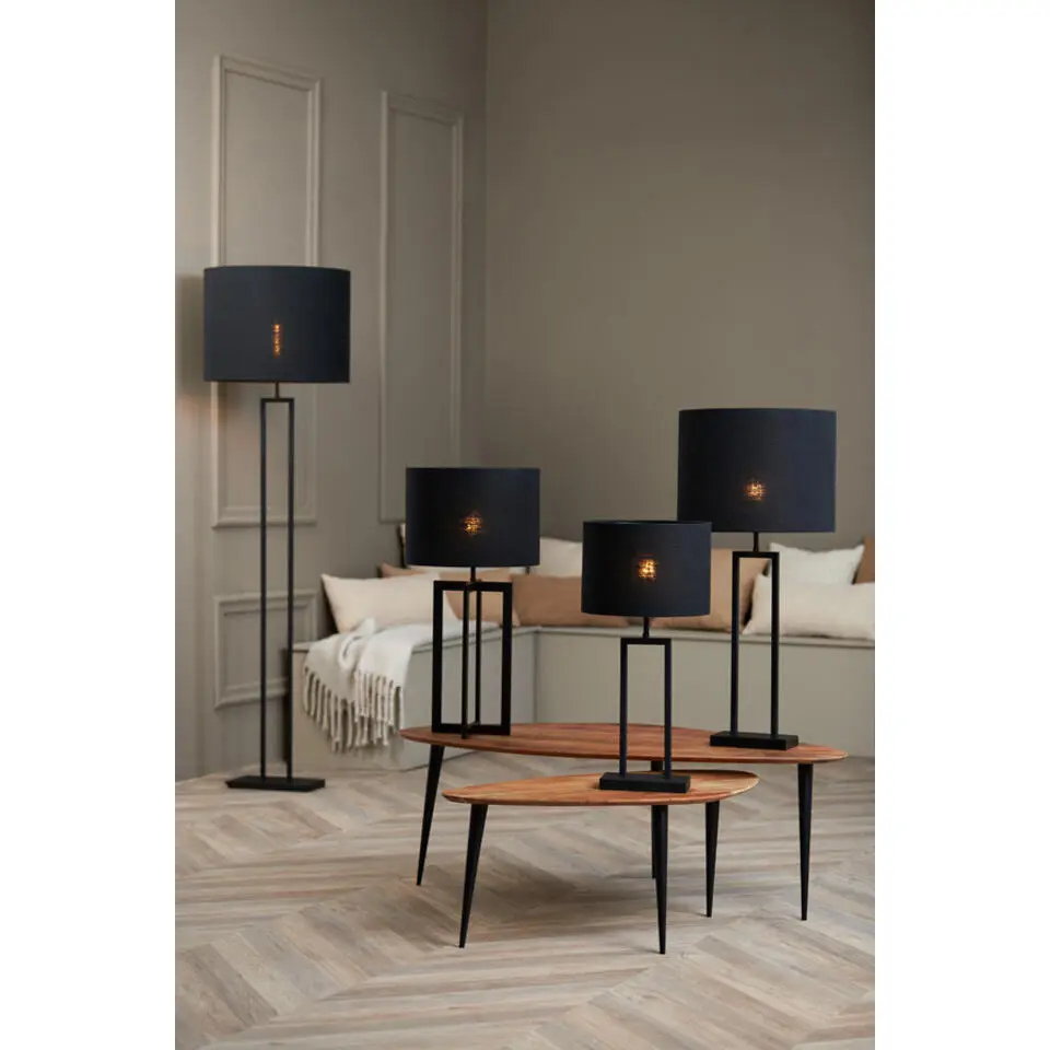 Lampenkap cilinder LIVIGNO - 40-40-30cm - zwart