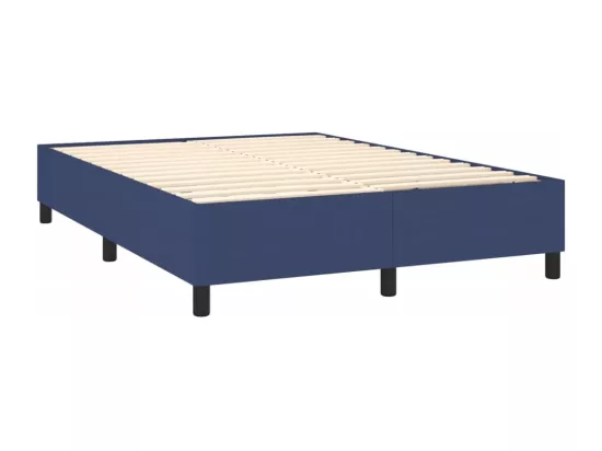 Sommier à lattes de lit Bleu 140x200 cm Tissu