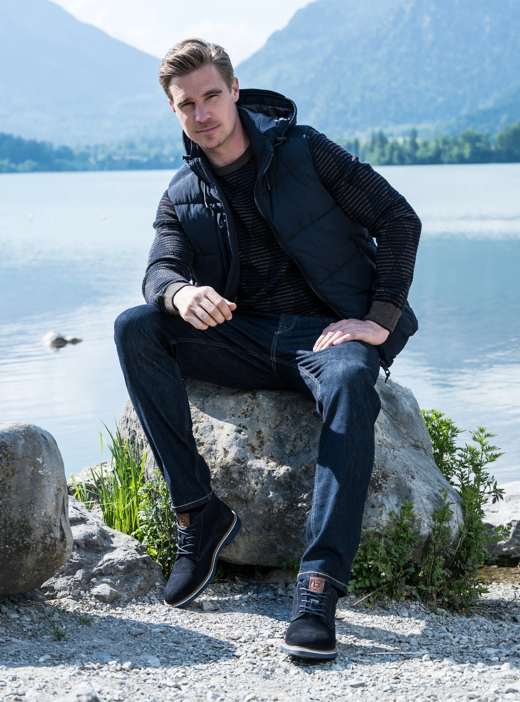 Stiefel dunkelblau