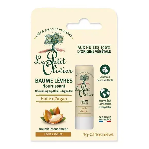 Bálsamo Labial Nutritivo de Argan Le Petit Olivier 4g