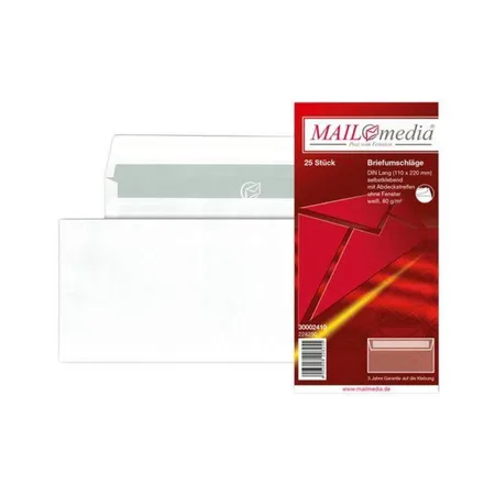 MAILmedia Briefumschlag Offset weiß, C6, ohne Fenster, 25 Stück