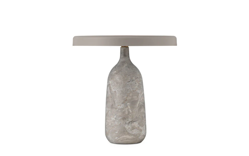 Normann Copenhagen  Eddy bordlampe EU, grå, marmor - H33,6/Ø32 cm