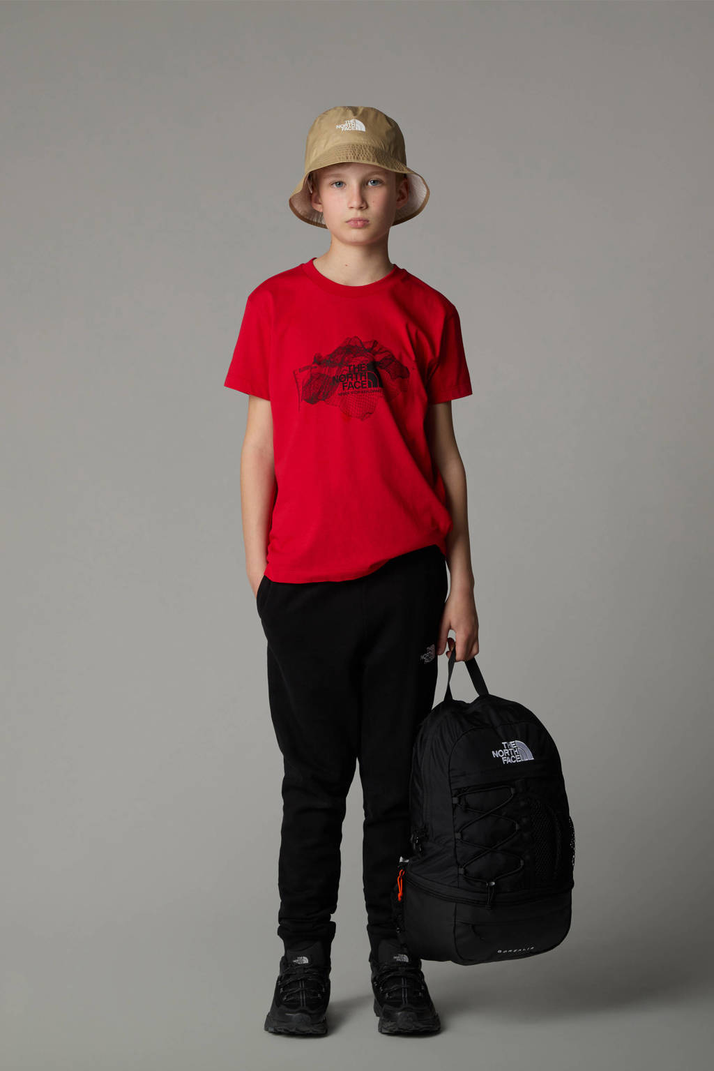 The North Face T-shirt Topagraphic rood