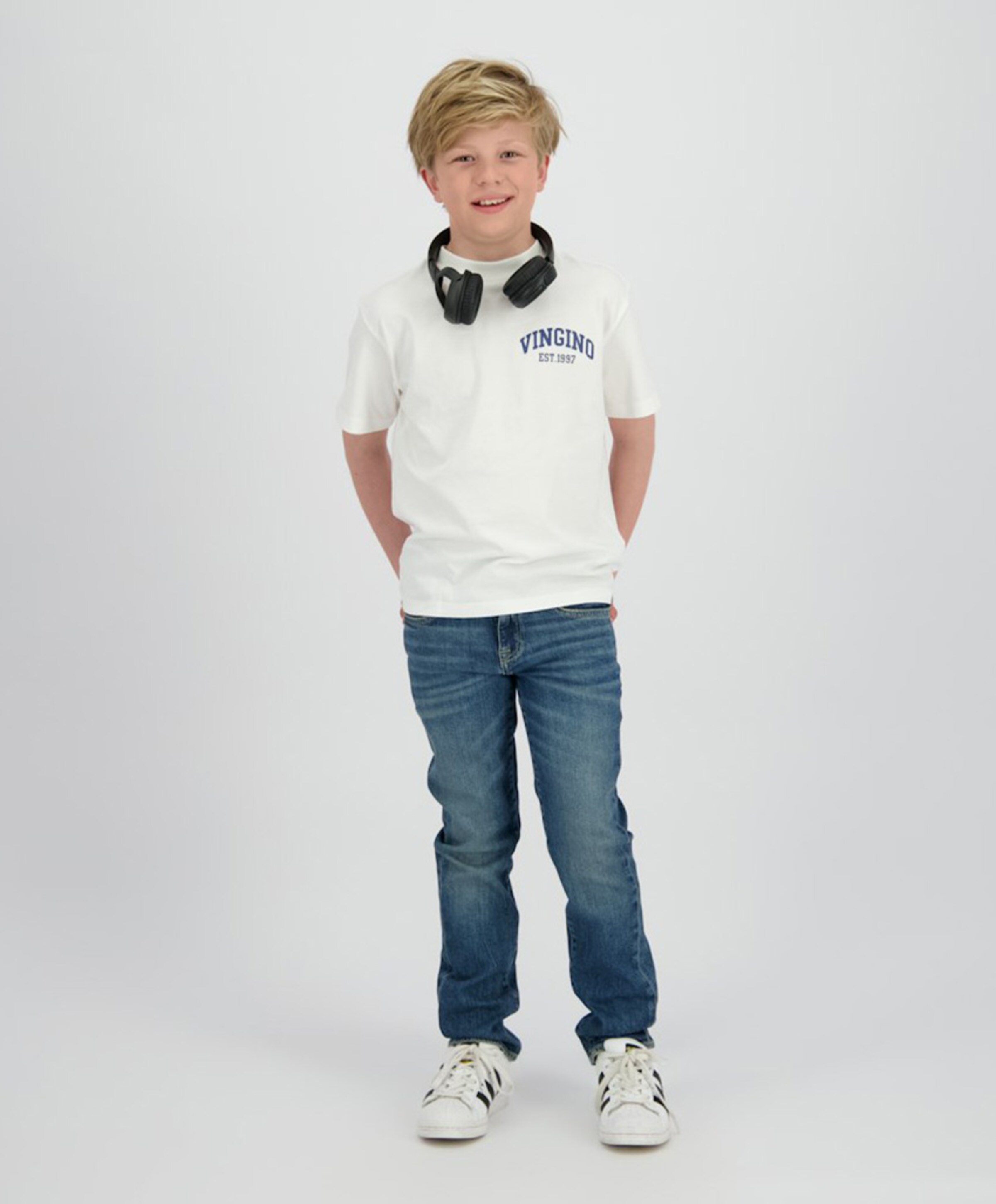 Vingino Jongens T-shirt wit