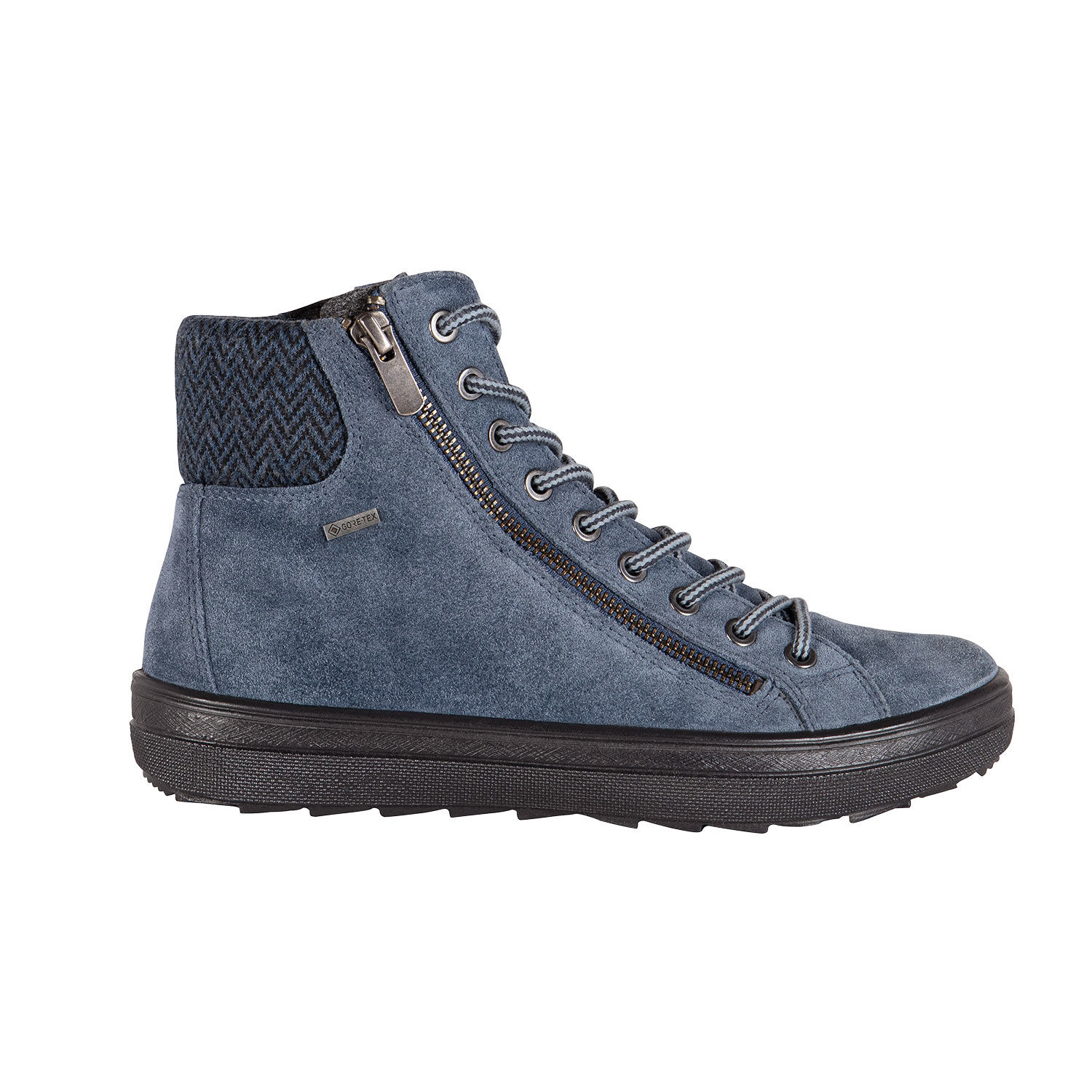Legero Schnür-Stiefelette aus Veloursleder mit Gore-Tex