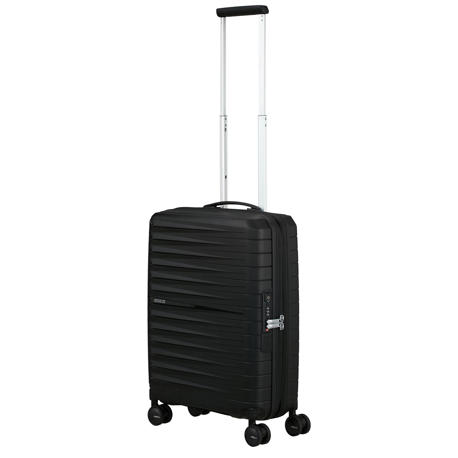 American Tourister Fastforward Spinner 55 EXP Flash Black