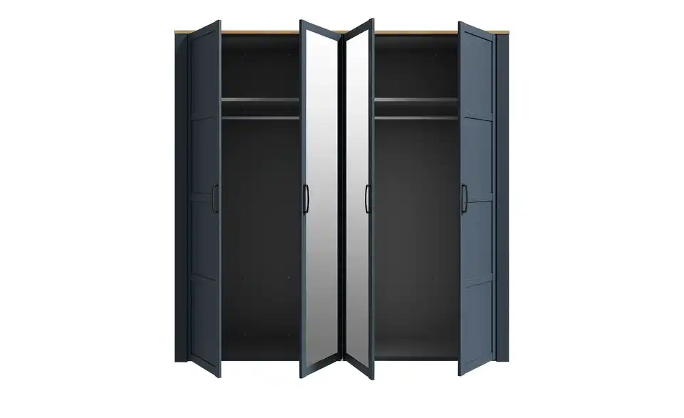 Drehtürenschrank Bohol Blau 215 cm