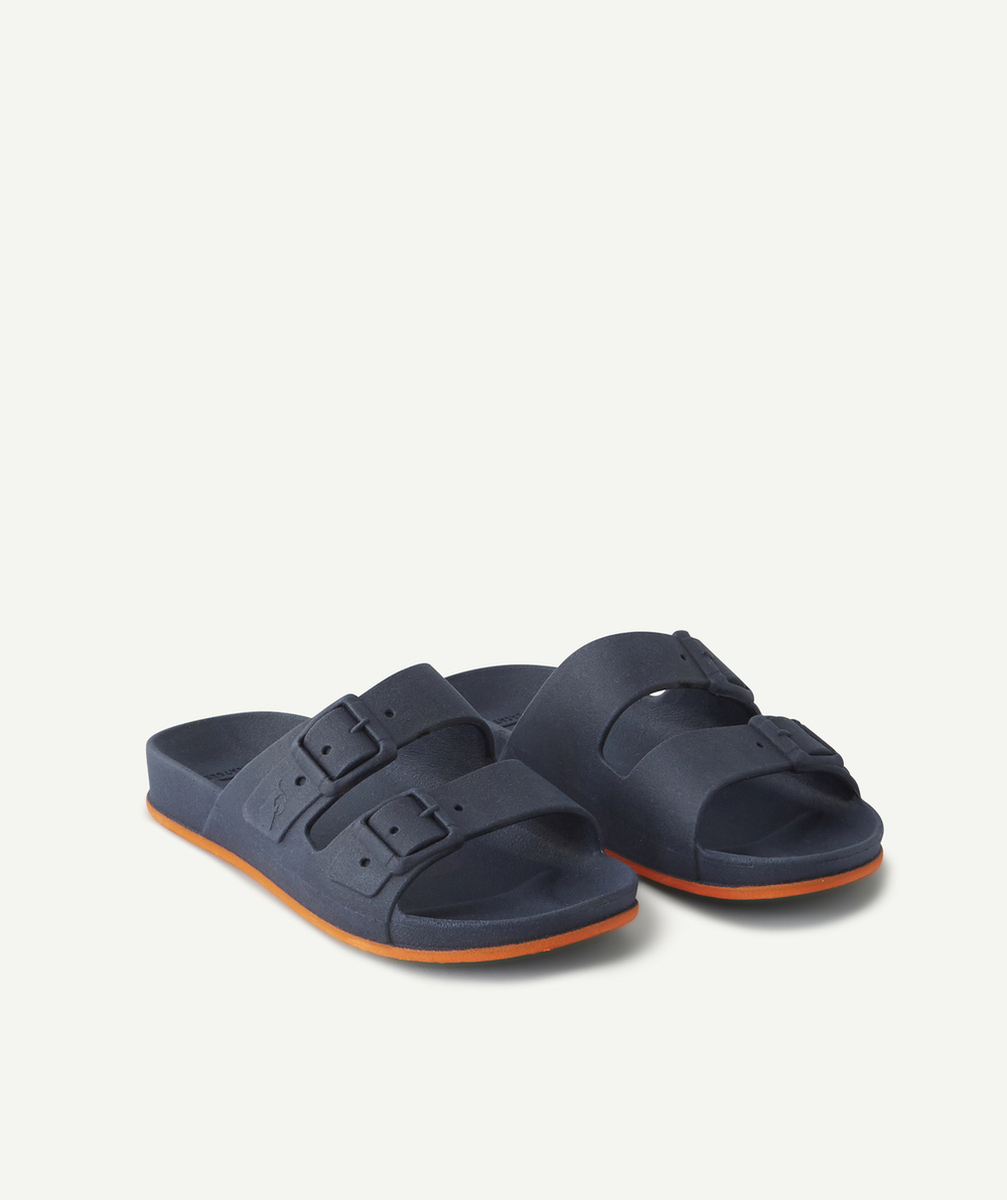 CACATOESSANDALES BLEU MARINE AVEC DÉTAILS ORANGE ENFANT