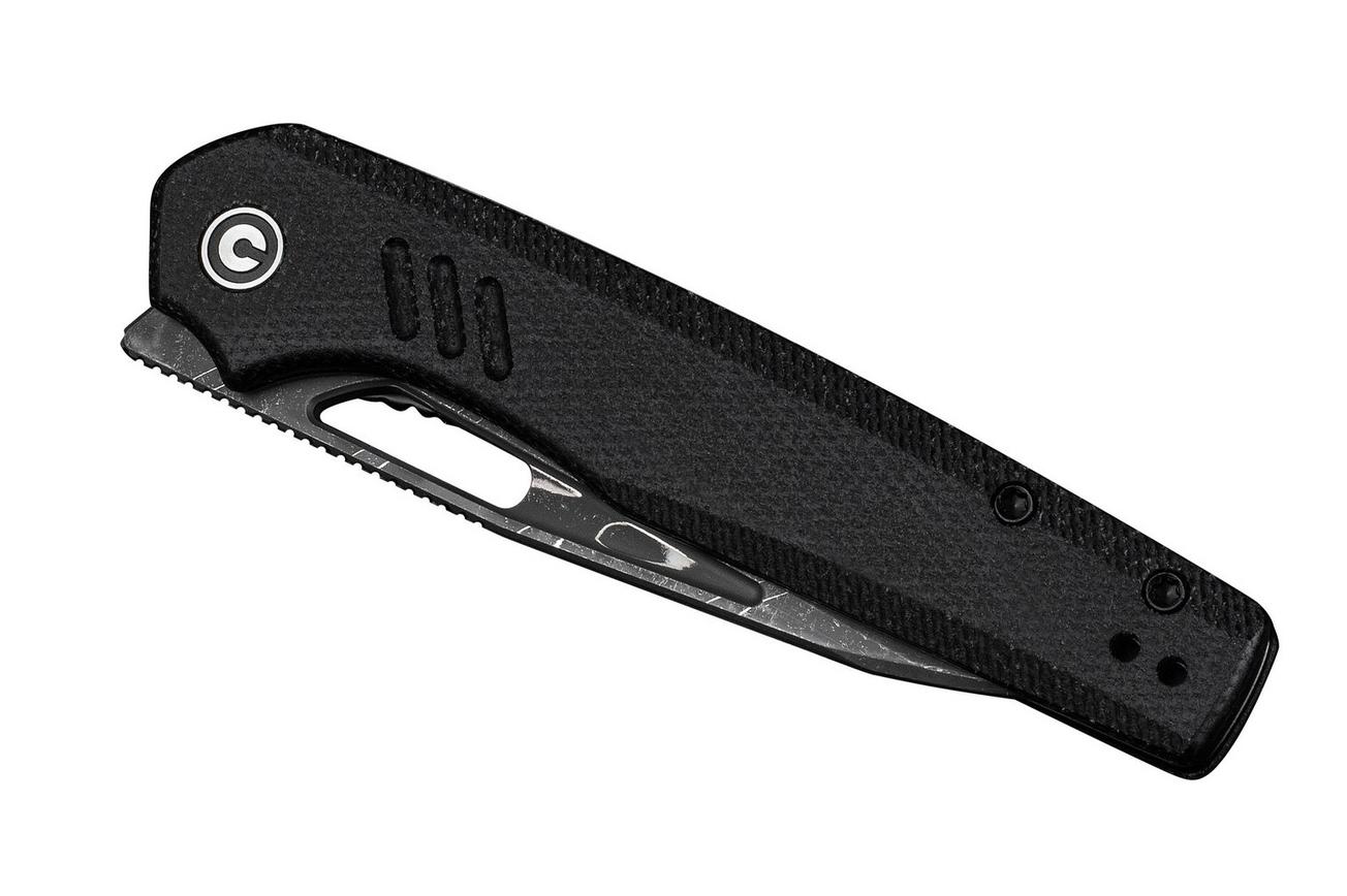 Civivi Guile C24062B-DS1 Damascus, Black Micarta, zakmes, Shawn Ashmore design