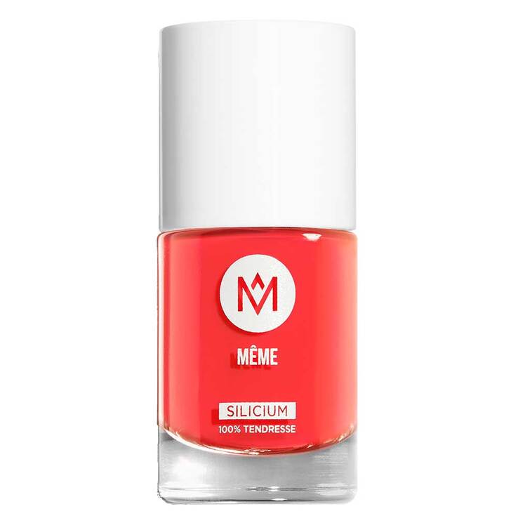 Meme Nagellack mit Silicium koralle 04, 10 ml