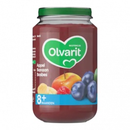Olvarit Appel, banaan en bosbes (vanaf 8 maanden)