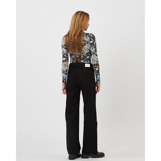 Moves Markhild Langærmet Bluse, Sort, S