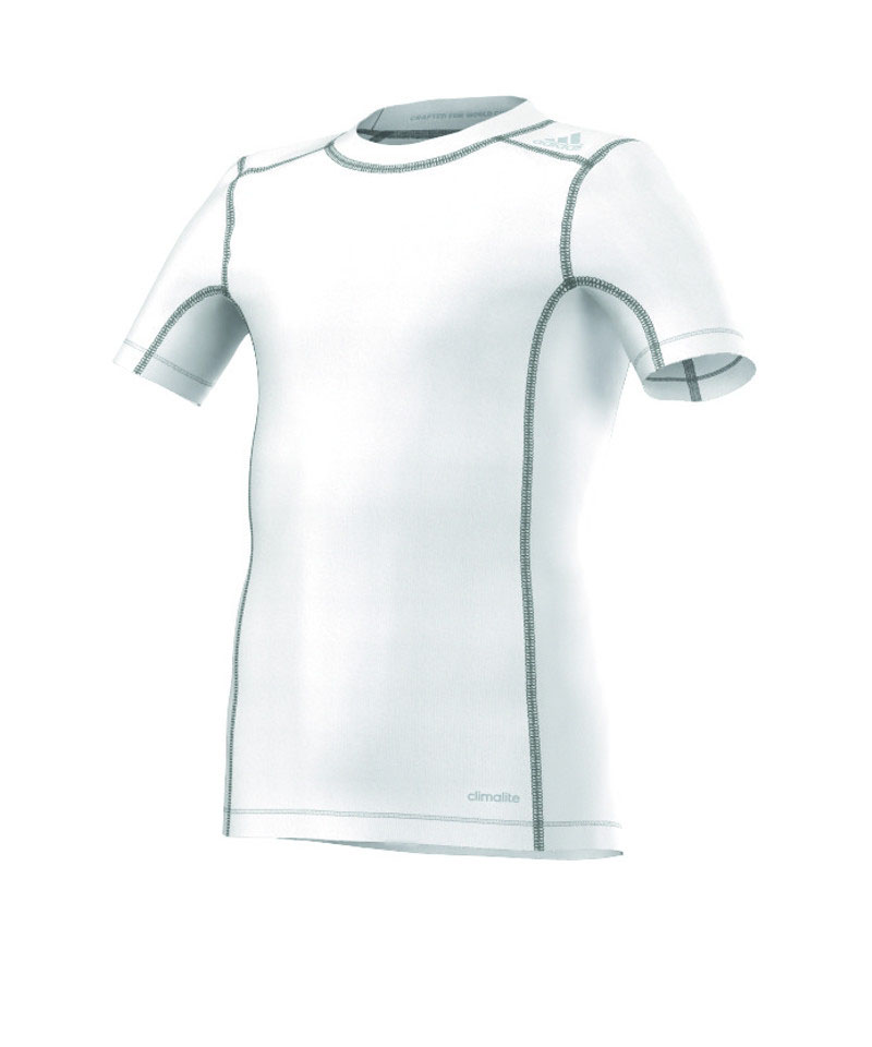 adidas Tech Fit Base Tee Kurzarmshirt Kids Weiss