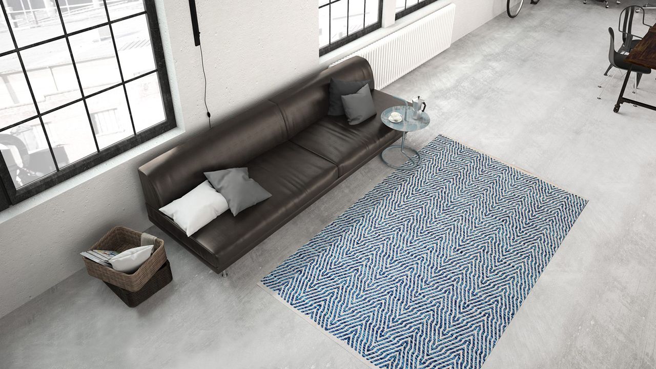 Vloerkleed 410 Blauw Aperitif