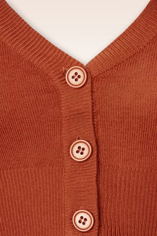 Mak Sweater Shela cropped vest in poederoranje