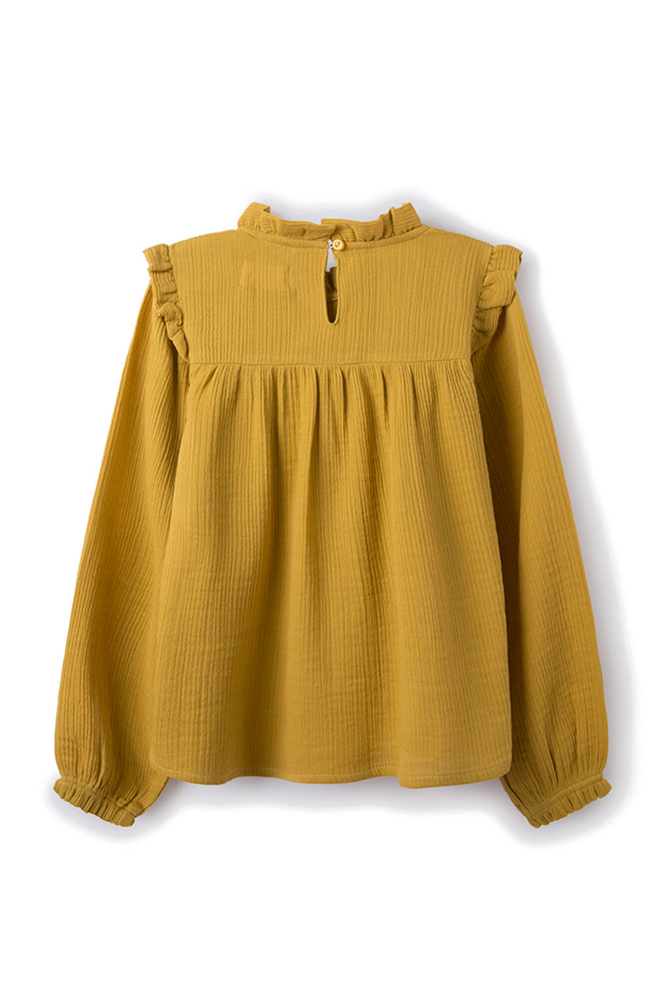 blusa de babados para menina