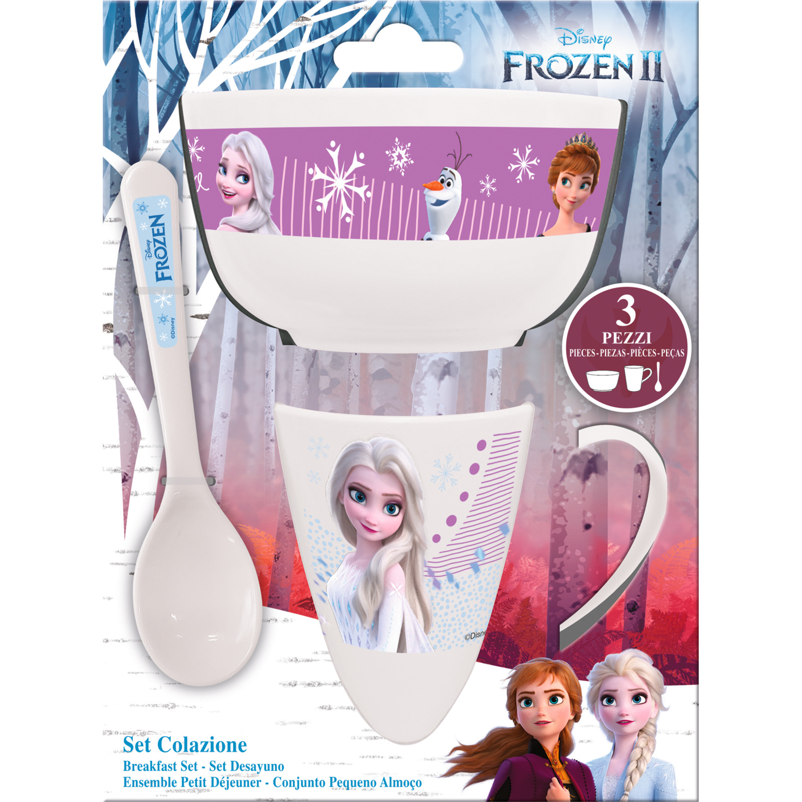 Frühstücksset FROZEN 3tlg