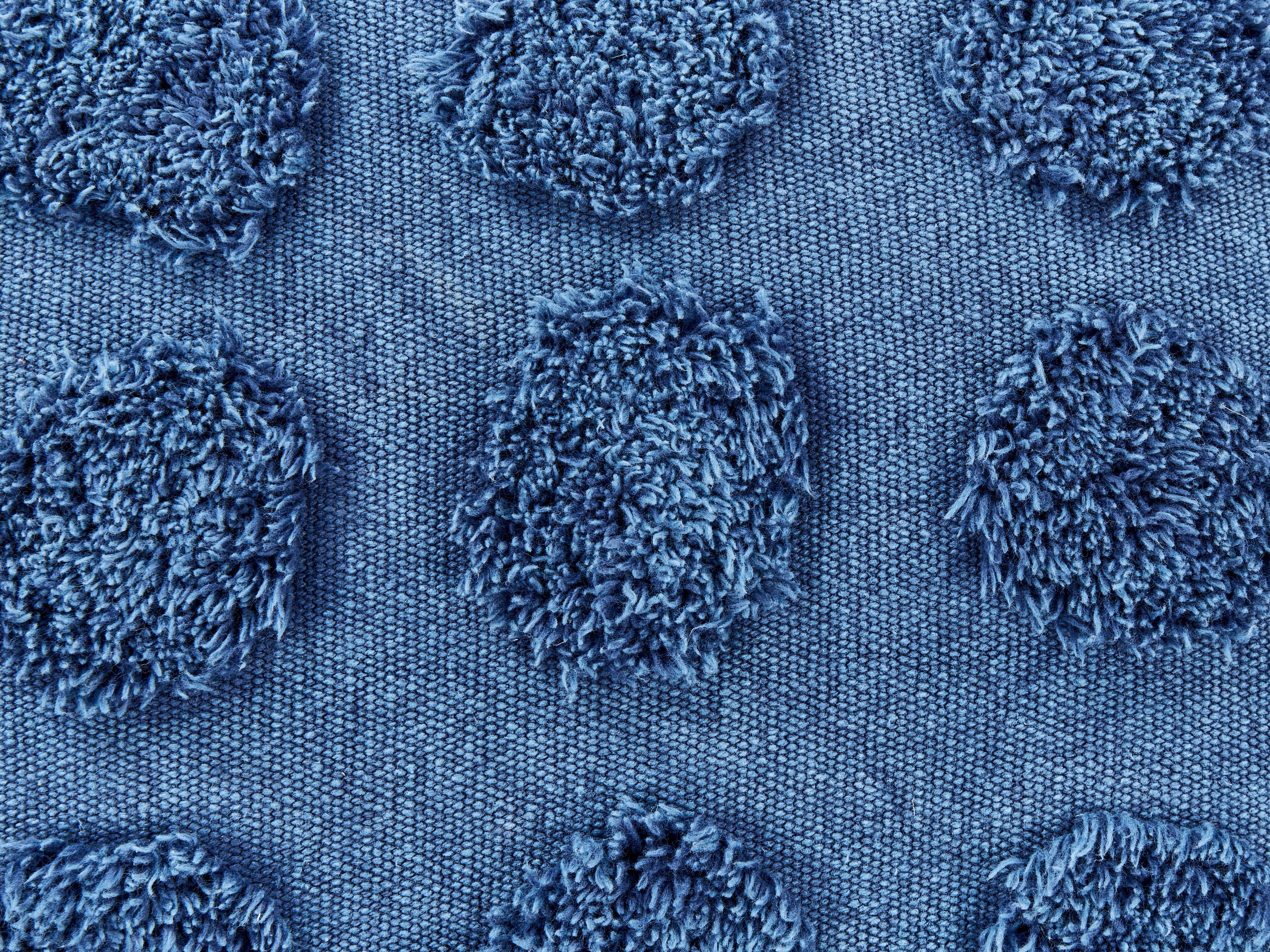 Poef VISHVI Katoen Blauw