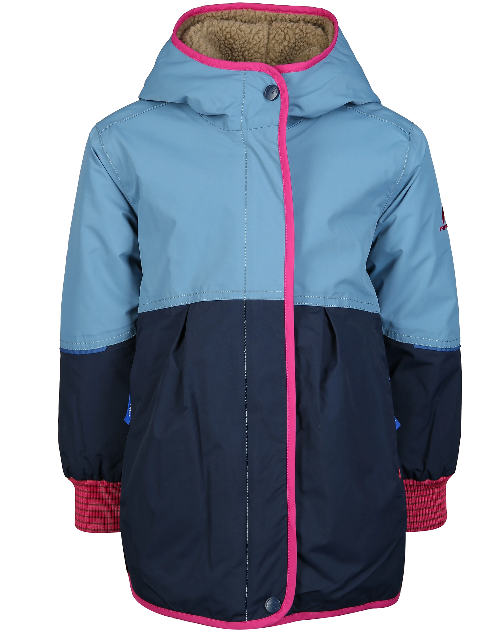 Winterjacke AINA MUKKA mit Teddyfutter in dove/raspberry