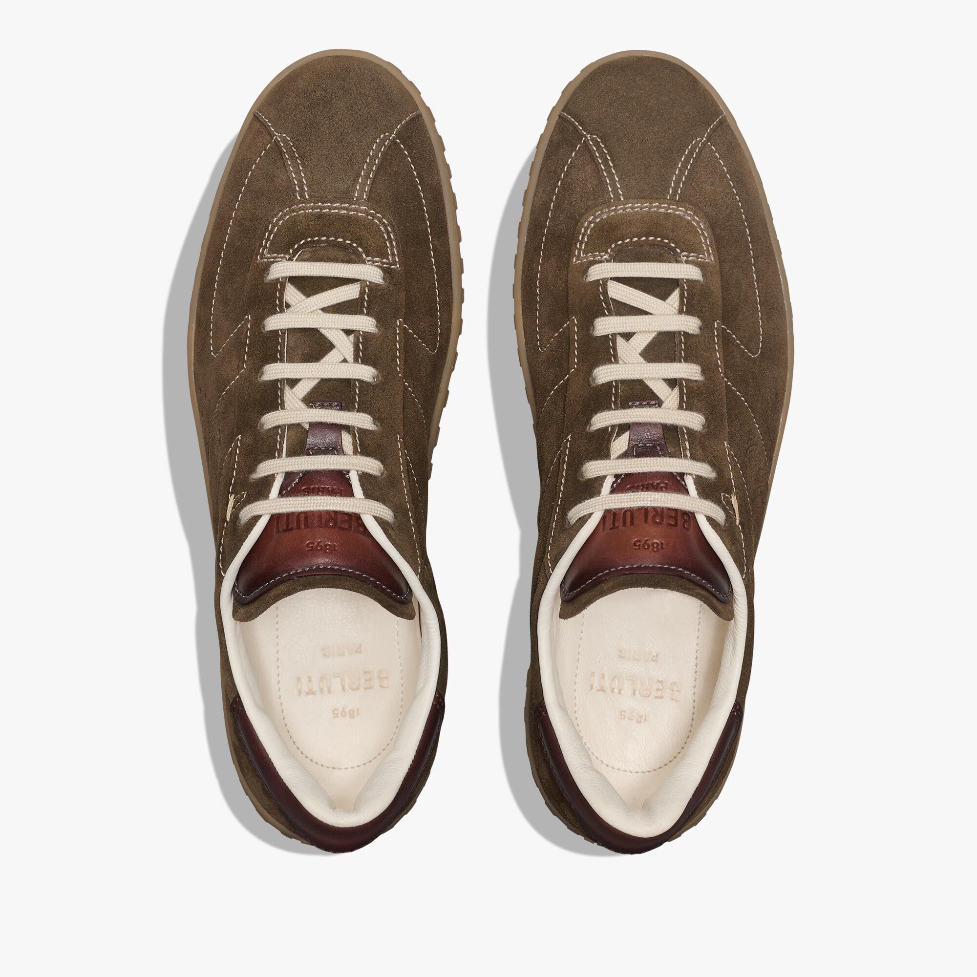 Sneaker Trainer En Suede Scritto
