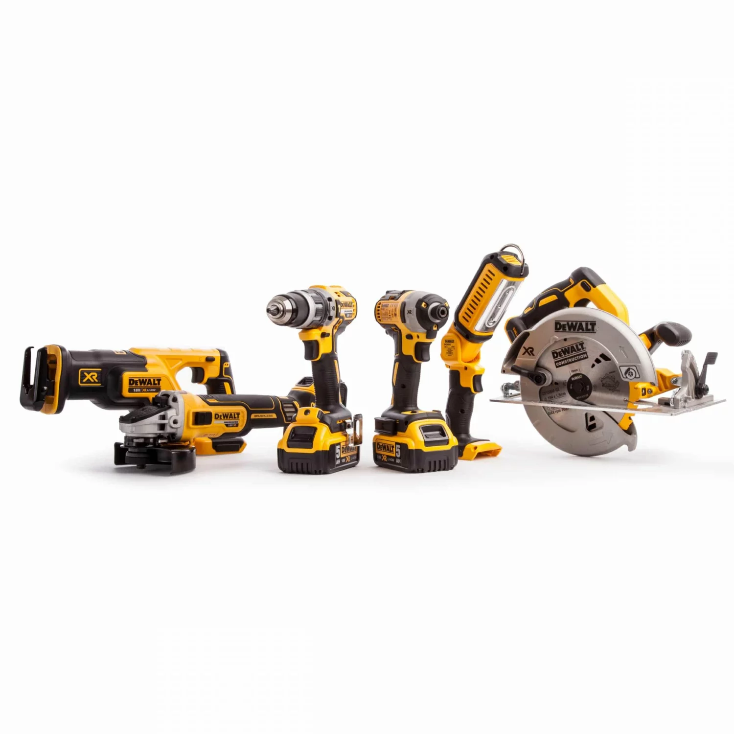 DeWALT DCK623P3 XR 18V Li-ion accu 6 delige combiset (3x 5.0Ah accu) in koffer