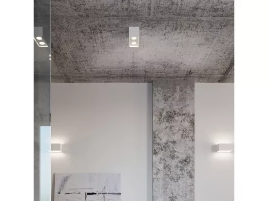 Sollux QUAD MAXI Applique murale encastrable à 2 lumières blanc