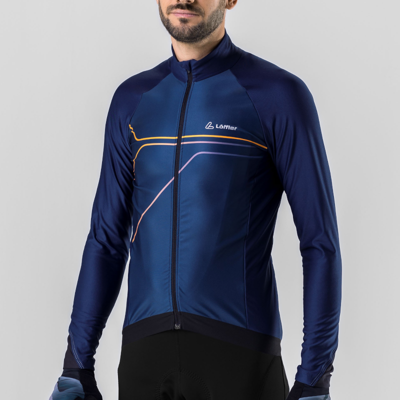 Loeffler Conflux donkerblauw heren wielrenshirt