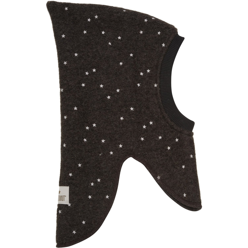 Køb Huttelihut Dark Brown Melange Elefanthue All Over Emb. Uld