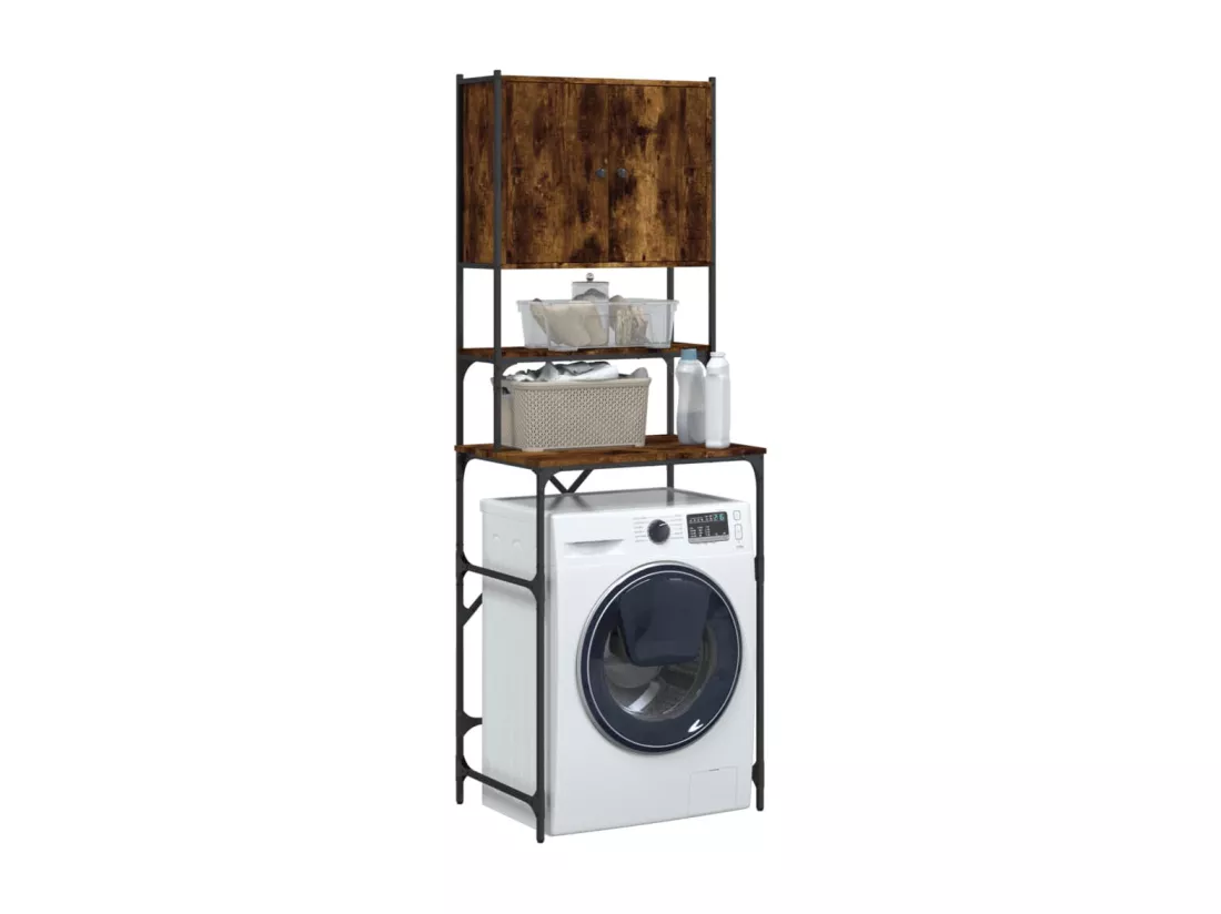 Armoire de machine à laver chêne fumé 68x48,5x194 cm