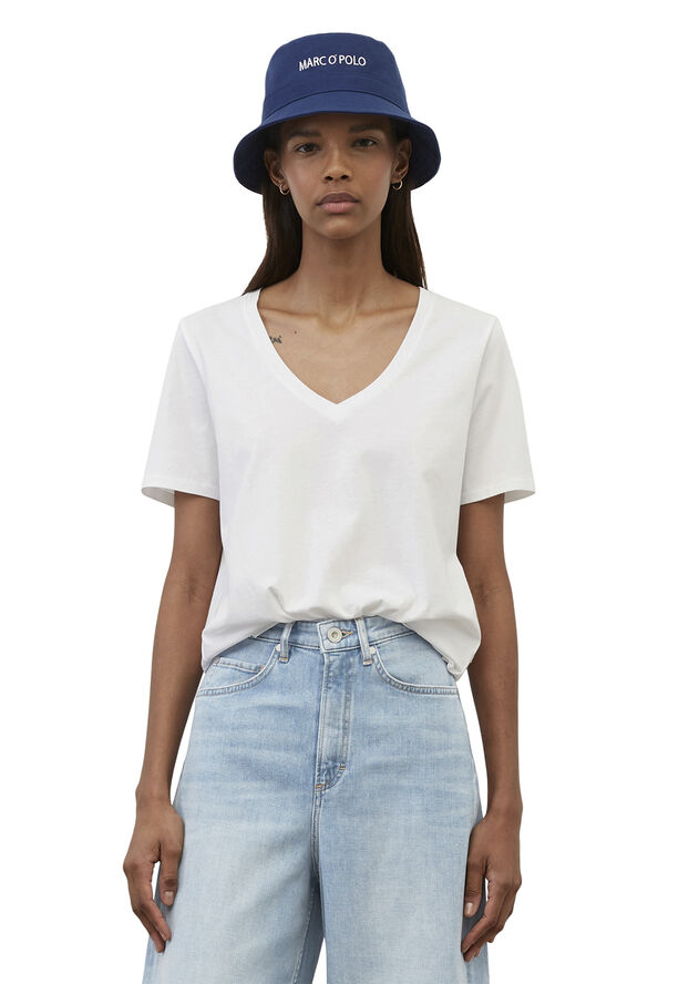 Marc O’Polo T-shirt, short sleeve, v-neck White