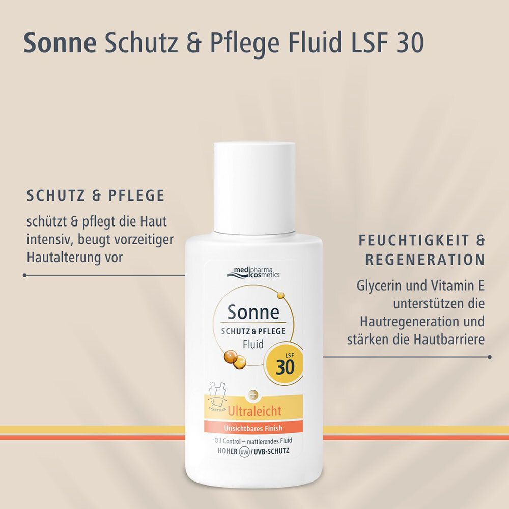 medipharma cosmetics Sonne Schutz&Pflege Fluid LSF 30