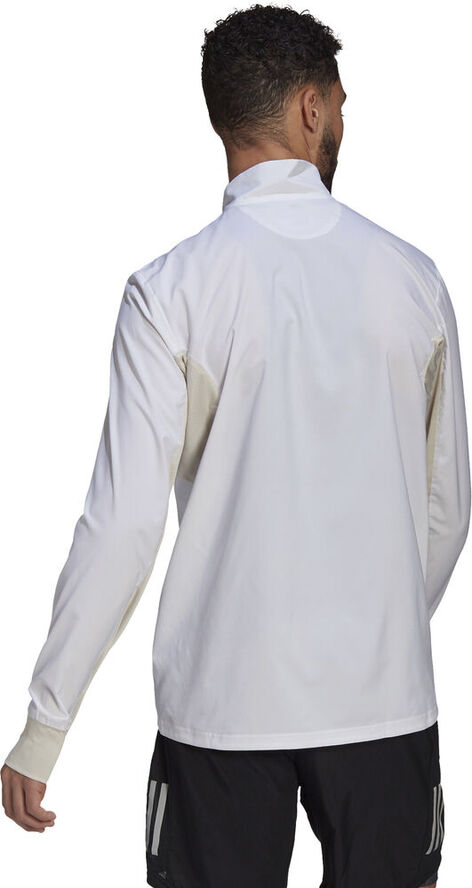adidas Primeblue Half-Zip Running jakke Hvid
