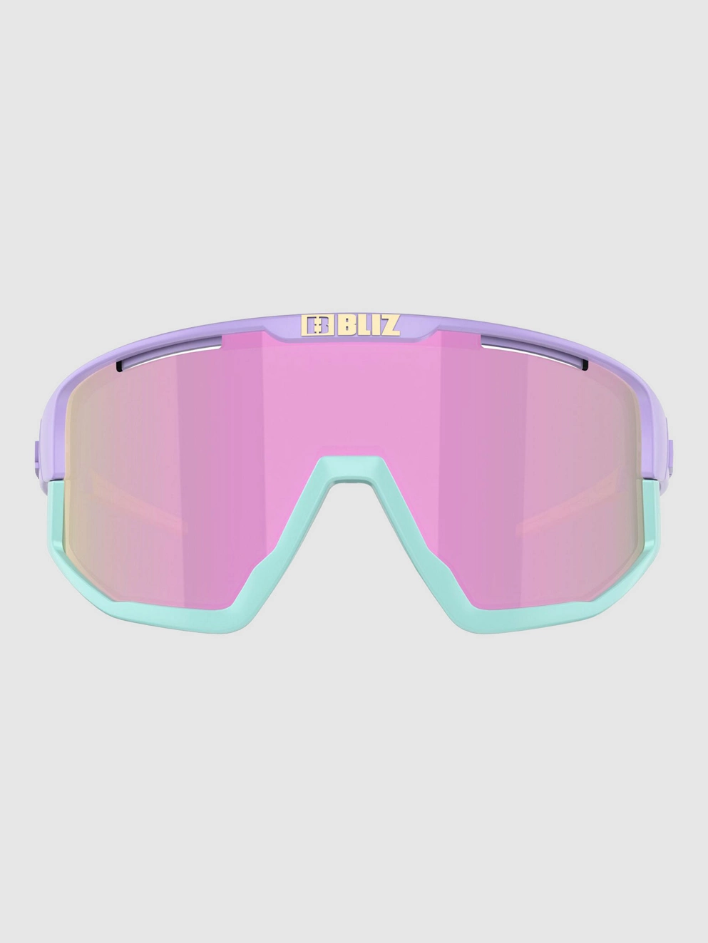 BLIZ Active Eyewear Fusion Small Matt Pastel Purple Sunglasses brown w pink multi