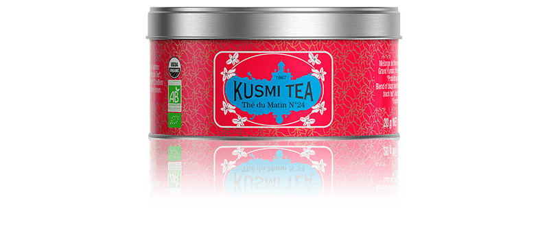 Thé du matin N°24-Thés noirs bio : Ceylan, Assam et Yunnan Boîte 20 g