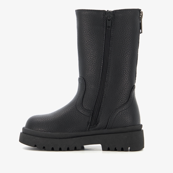 Blue Box meisjes boots zwart met sierrits