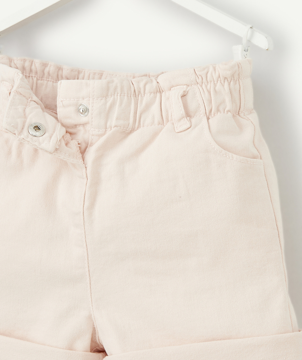 SHORT EN JEAN BÉBÉ FILLE ROSE PÂLE
