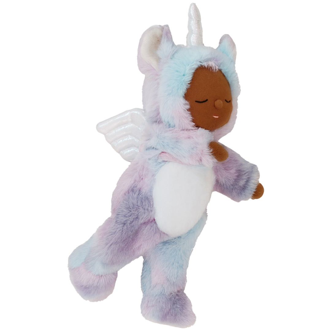 olli ella lappenpop cozy dinkum unicorn - stardust rainbow - 32 cm