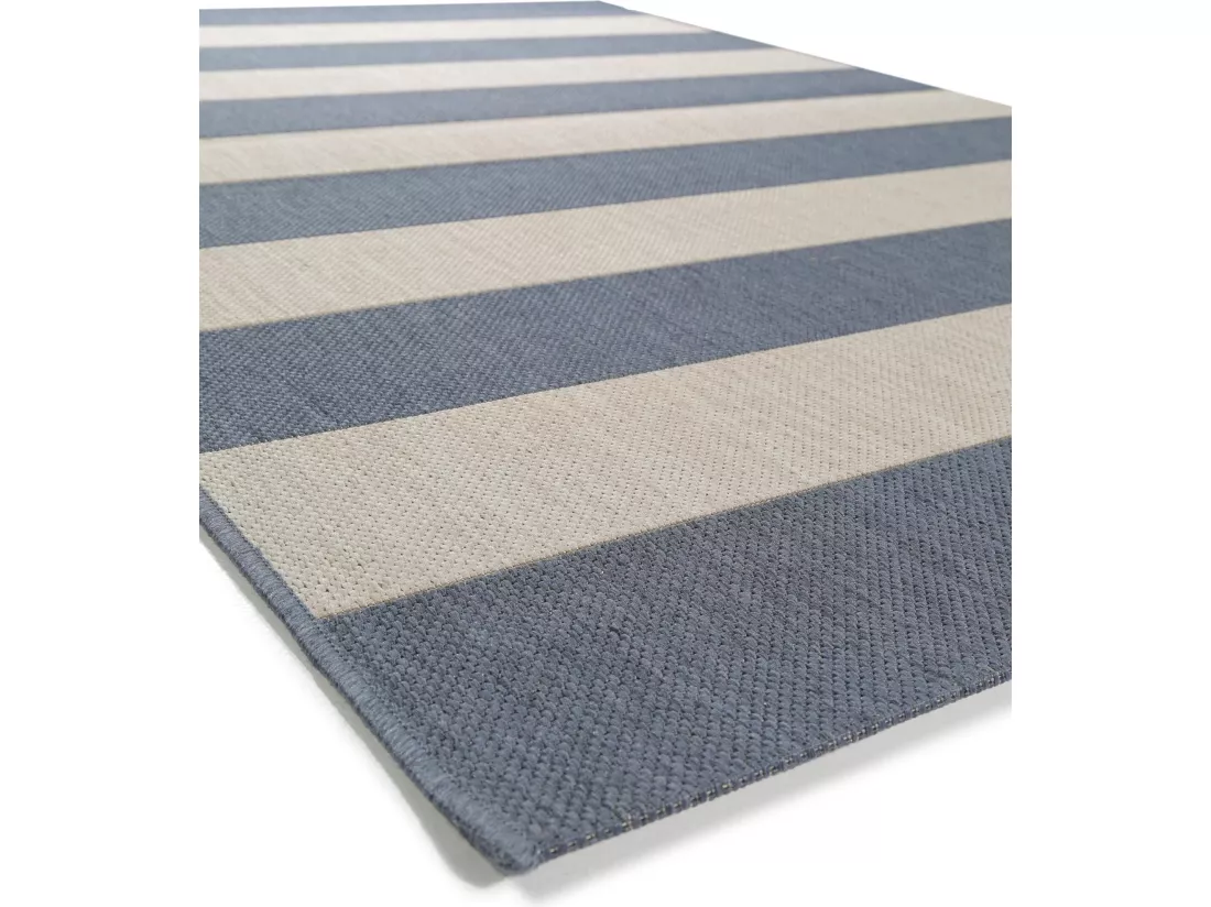 Tapis d'extérieur & intérieur Metro Bleu 160x230 cm