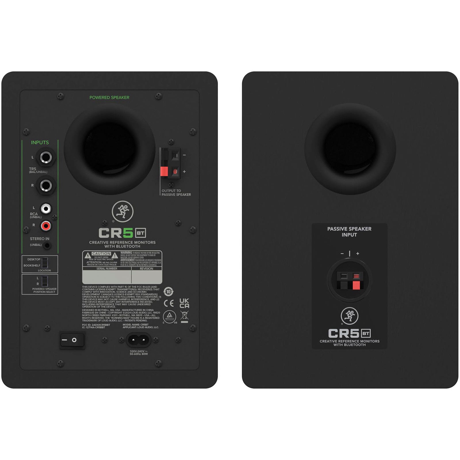 Mackie CR5BT actieve studiomonitoren met Bluetooth (set van 2)