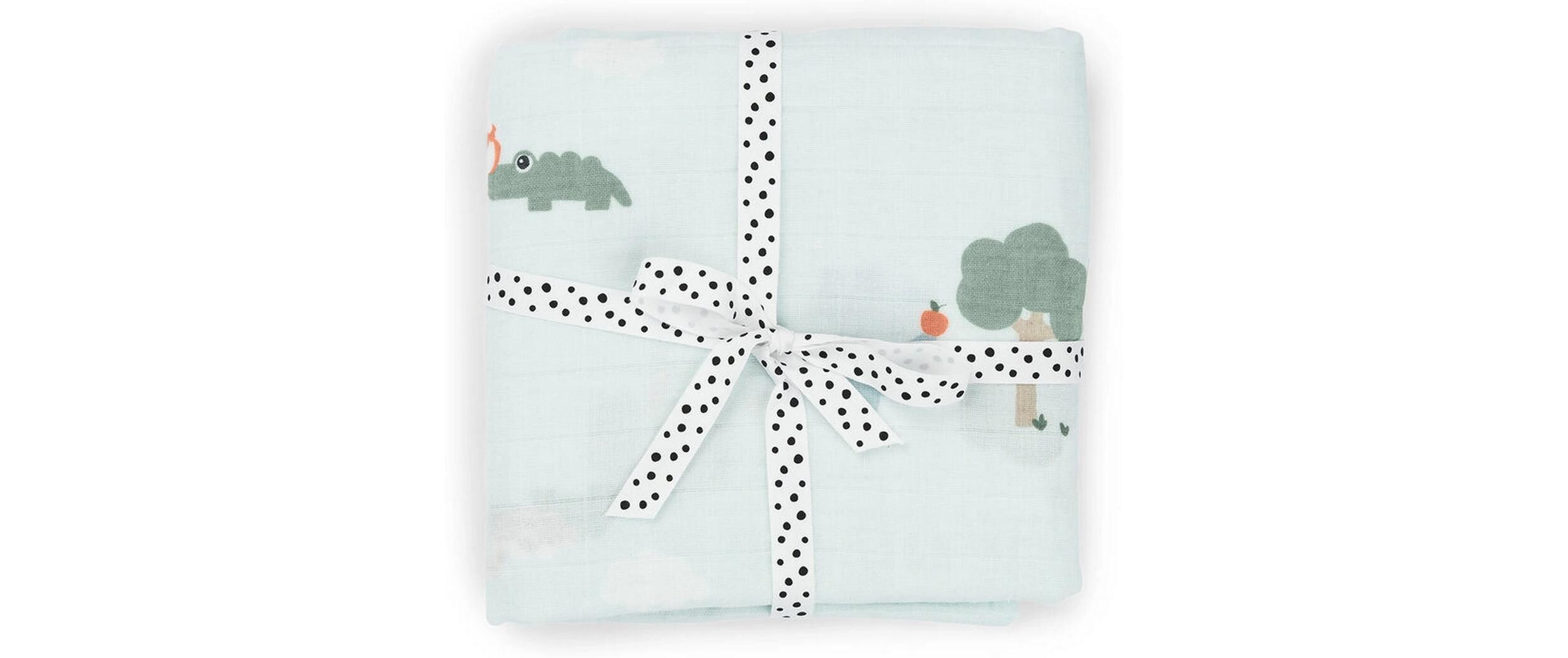 Mulltuch Playground Blau 120 cm x 120 cmMultifunktionale Spucktücher