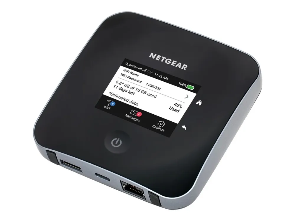 NETGEAR Nighthawk M2 Mobile Router - Mobilt hotspot - 4G LTE Advanced - 1 Gbps - 1GbE, Wi-Fi 5