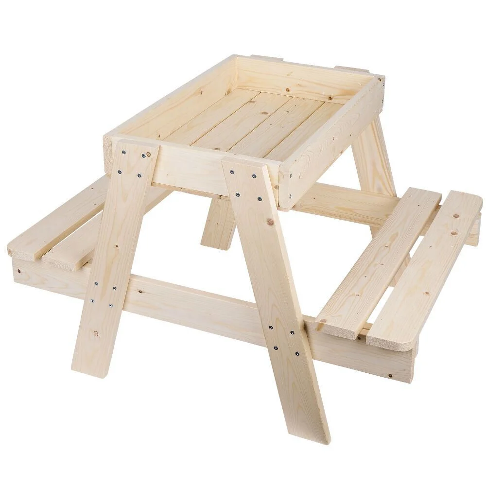 Table pique nique 2en1 bac à sable 60x80xH52cm