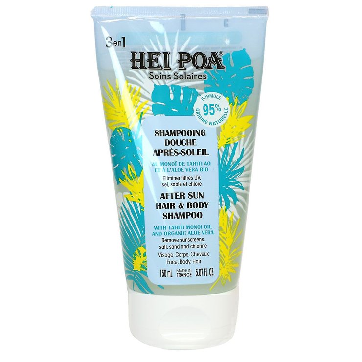 Shampooing douche après-soleil monoï de Tahiti bio et aloé vera 150ml