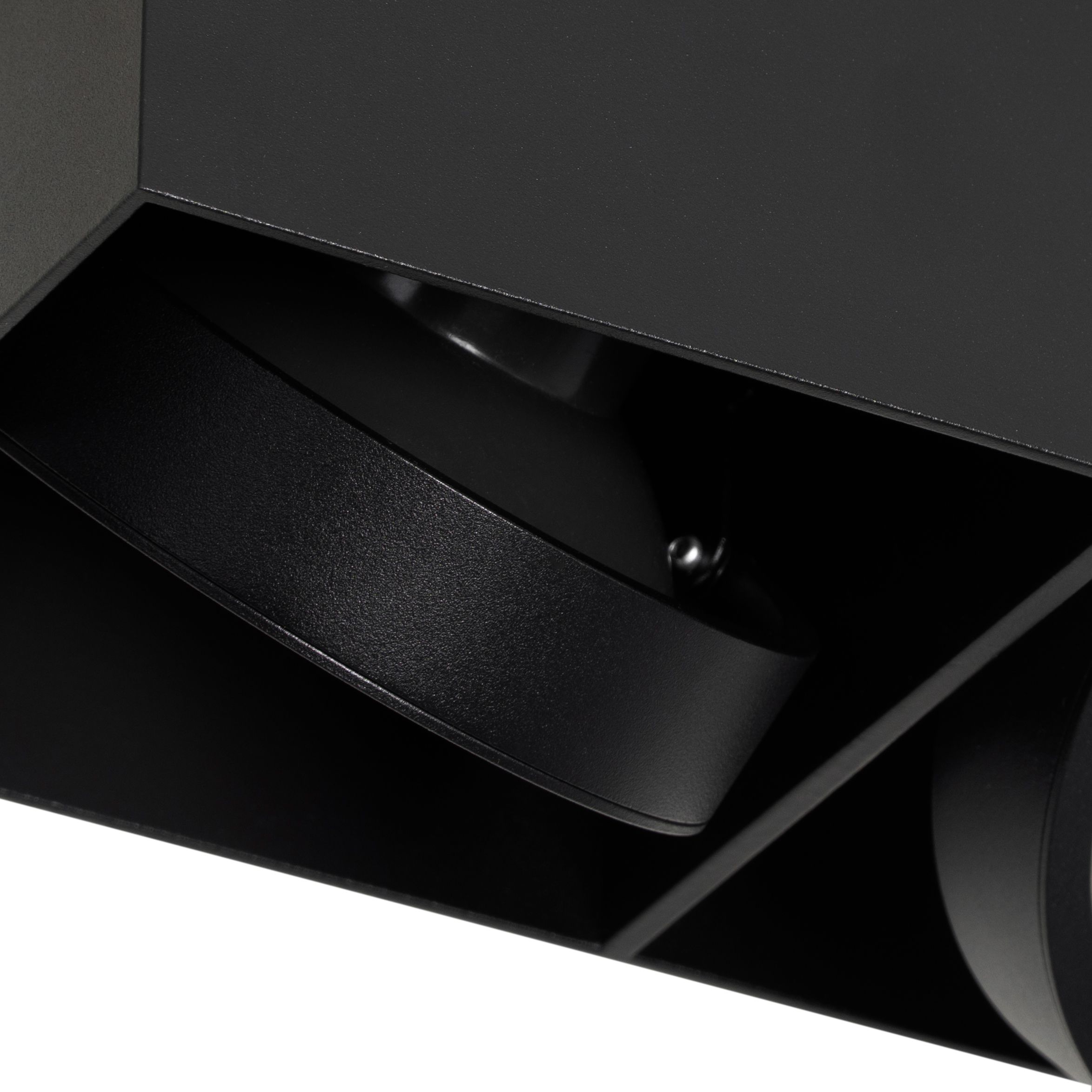Design spot zwart rechthoekig AR111 2-lichts - Box