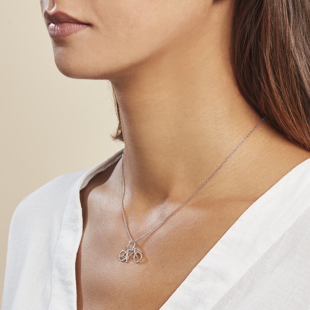 Pendentif Vince Argent Blanc