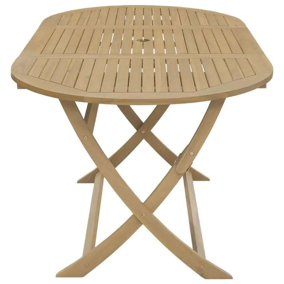 vidaXL - Tuintafel inklapbaar - Bruin - Acaciahout - 160 x 85 x 75 cm